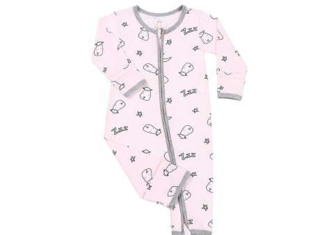 Baa Baa Sheepz Romper Zip Sweet Dream Baa Baa Pink - 24M Fashion