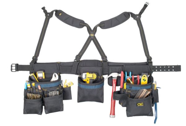 CLC Tool Works Framing Master Series 2617 Tool Belt, 29 to 46 in Waist, Ballistic Poly Fabric, Black, 28-Pocket Sale