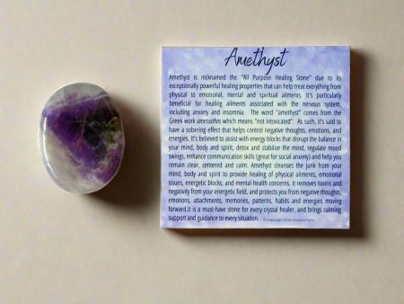 Amethyst Worry Stone – Your All-Purpose Healing Stone for Stress Relief and Anxiety Online Sale