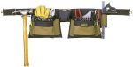 CUSTOM LEATHERCRAFT CLC Tool Works Series 1429 Tool Apron, 29 to 46 in Waist, Polyester, Brown, 12-Pocket Fashion