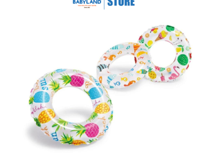 Intex 20in Lively Print Swim Rings IT 59230NP Random Print 1 unit (3-6yrs) - Wet Set Collection Supply