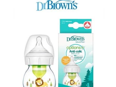 Dr Brown s Options+ Glass Wide Neck Bottle 60ml 1Pc Lion For Discount