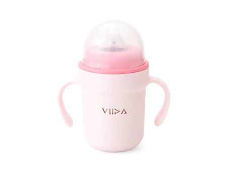 Viida Souffle Antibacterial Stainless Steel Spout Sippy Cup - Taffy Pink Online Hot Sale