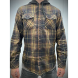 Brown Camel Hooded Flannel on Sale