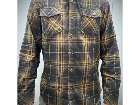 Brown Camel Hooded Flannel on Sale