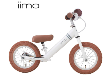 Iimo 12  Balance Bike (Kick Bike) -Alloy (White) For Discount