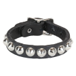 Single Row Cone Studded Adjustable Wristband Online