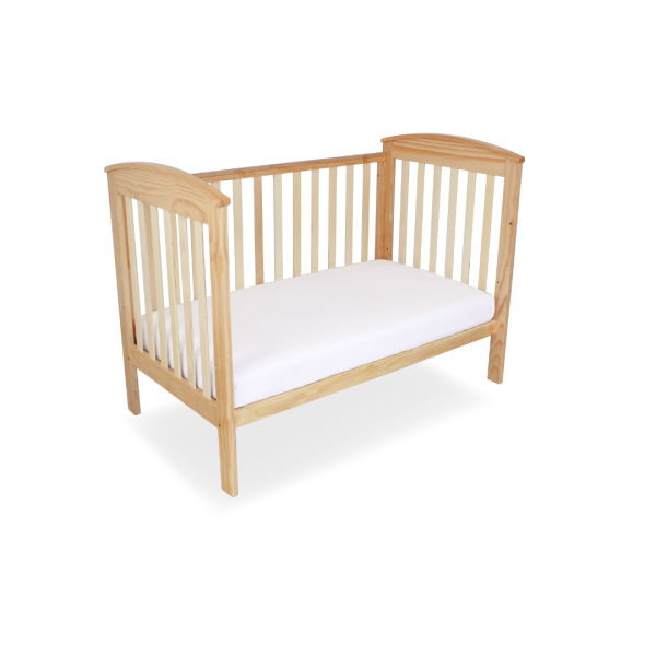 Babyhood Classic Curve 4-in-1 Cot - Natural For Discount