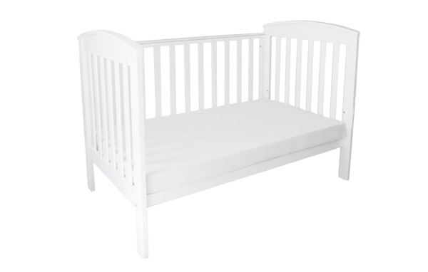 Babyhood Classic Curve 4-in-1 Cot - White Online Sale