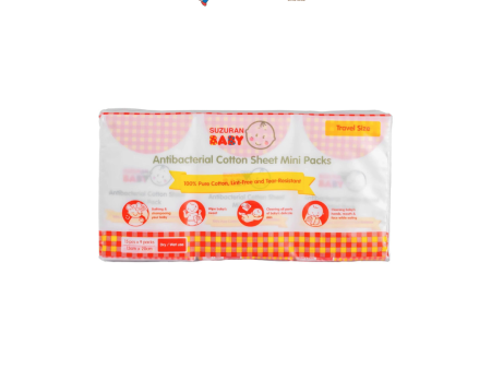 Suzuran Baby Anti-Bacterial Cotton Sheet 9 Mini Packs For Cheap