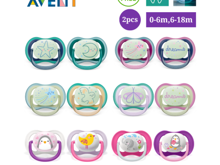 Philips Avent Ultra Air Soother Twin Pack (0-6m) (6-18m) For Discount