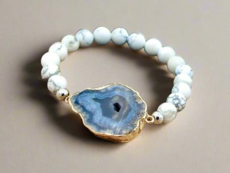 Soothing Snowy White Howlite Bracelet – Calming Energy with Healing Stones Online