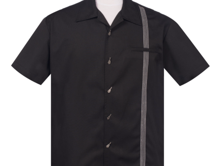 The Six String Bowling Shirt by Steady Clothing For Sale