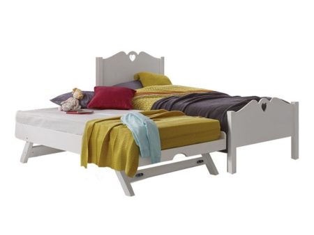 [Pre-Order] Snoozeland Holly Bedframe with Pull Out Single Raising Bed Fashion