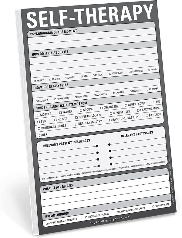 Self Therapy Notepad Journal Online now