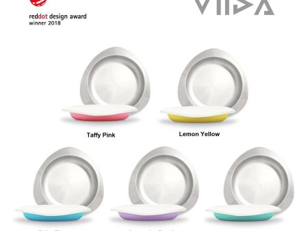 Viida Souffle Antibacterial Stainless Steel Plate For Discount