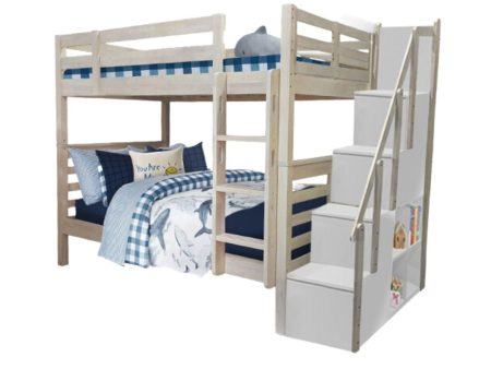 [PRE-ORDER] Snoozeland Huckleberry Super Single Bunk Bed with Staircase Online now