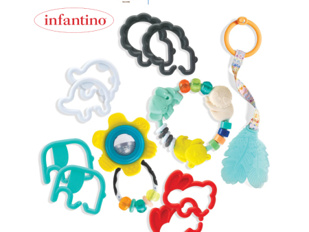 Infantino Teether & Rattles Baby Gift Set (0m+) For Discount