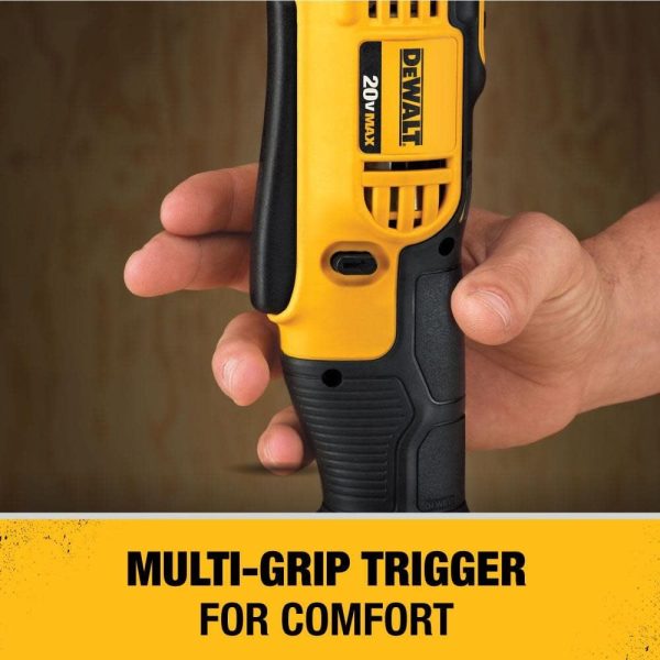 DEWALT 20V MAX* Lithium Ion 3 8 in. Right Angle Drill Driver (Tool Only) Hot on Sale