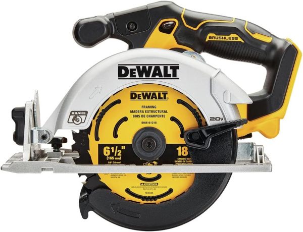 DEWALT 20V MAX* Circular Saw, 6-1 2-In. Cordless, Tool Only For Sale