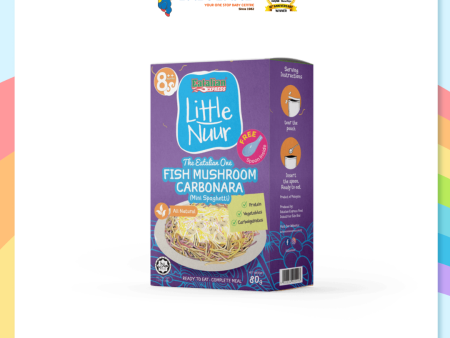 Eatalian Express Little Nuur - Fish Mushroom Carbonara With Pasta 80g (8m+) Fashion