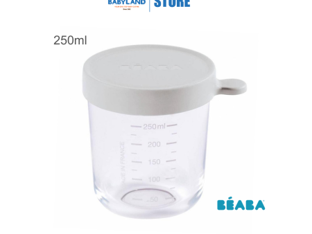 Beaba Conservation Glass Jar 250ml - Light Mist Online Hot Sale