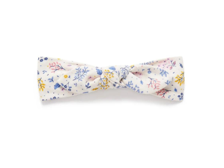 Purebaby Organic Floral Knot Headband - Dusk Floral Fashion