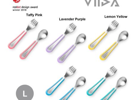 Viida Souffle Antibacterial Stainless Steel Fork & Spoon (L) Discount