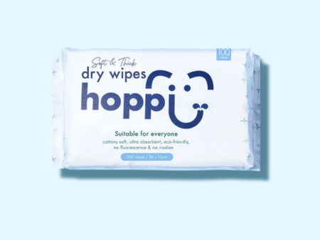 Hoppi Baby Dry Wipes 100 S Fashion