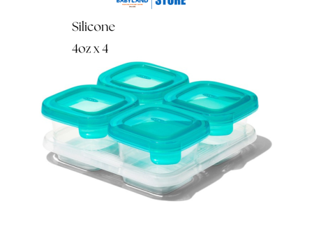 Oxo Tot Silicone Baby Blocks (120ml x 4) Online