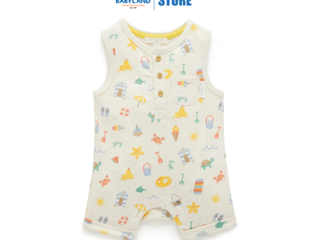 Purebaby Organic Onesie Resort Print Online