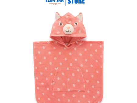 Purebaby Organic Hooded Animal Towel - Coral Spot on Sale