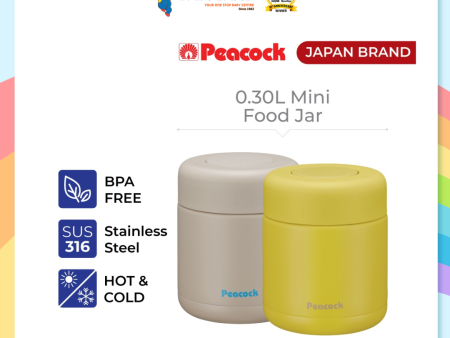 Peacock 300ML SUS316 Mini Food Jar LKD-30 Discount