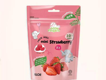 Little Fingers Freeze Dried Mini Strawberry 15g (10 months+) Online Hot Sale