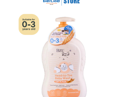 BZU BZU Head to Toe Baby Wash Oat & Milk (600ml) Cheap