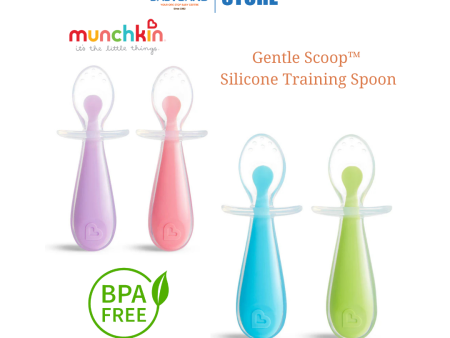 Munchkin Gentle Scoop Silicone Training Spoons 2pcs (6m+) Sale