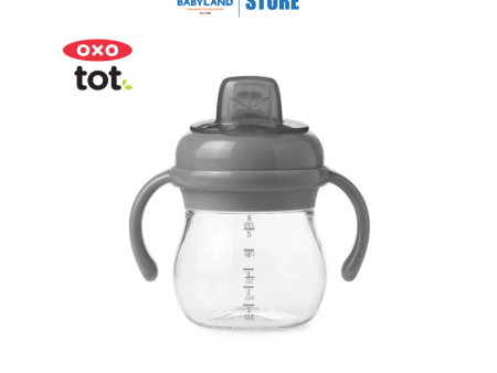 Oxo Tot Grow Soft Spout Cup W Handles 6oz - Gray (4m+) For Sale