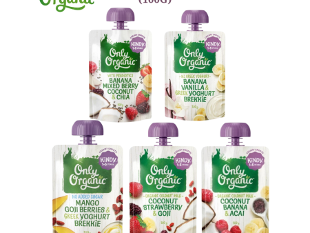 Only Organic Fruit & Vege Pouches ( Kindy 1-5yrs ) (100g) Online Sale