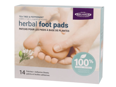 Tea Tree Peppermint Herbal Detox Foot Pads (Pack of 14) For Sale