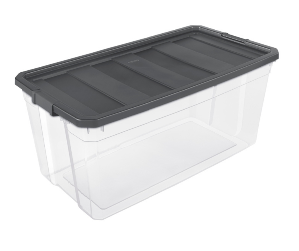 Sterilite 14793V03 Stacker Box, 200 qt, Plastic, Gray on Sale