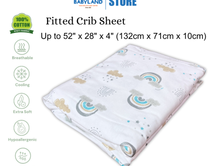 Bumble Bee Baby Cot Mattress Fitted Crib Sheet (52  x 28  x 4 ) on Sale