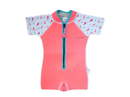 Cheekaaboo Wobbie Toddler Thermal Swimsuit UPF50+ Pink Flamingo For Cheap