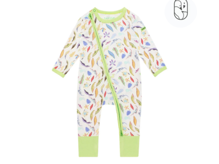 Hamako Tencel Baby Kids Zip Suit (0-3M) Online Hot Sale