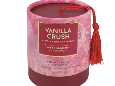 Soft and Soothing Vanilla Crush Soy Candle For Discount