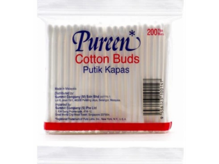 Pureen Cotton Buds (200 tips, Polybag) Discount