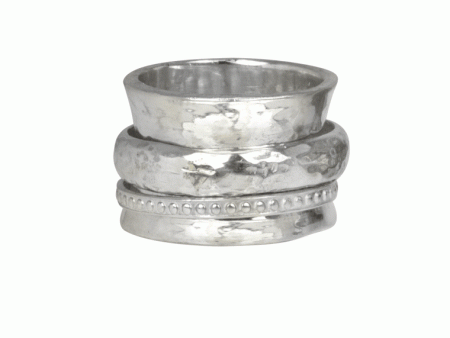 Peace Sterling Silver Meditation Ring Online now