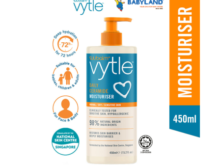 Suu Balm Vytle Daily Ceramide Moisturiser 450ml For Sale