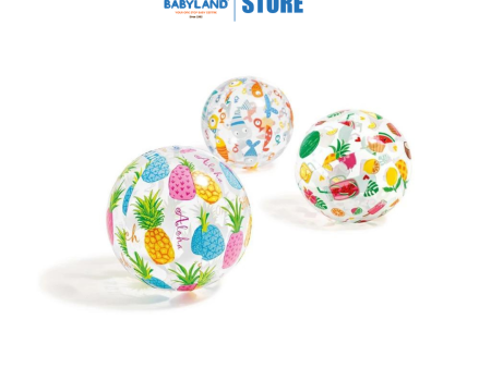 Intex 20in Lively Print Balls IT 59040NP random print (3y+) - Wet Set Collection Hot on Sale