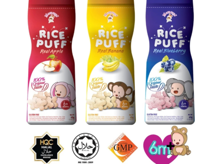 MommyJ Baby Pure Rice Puffs (6m+) (45g) Online Sale