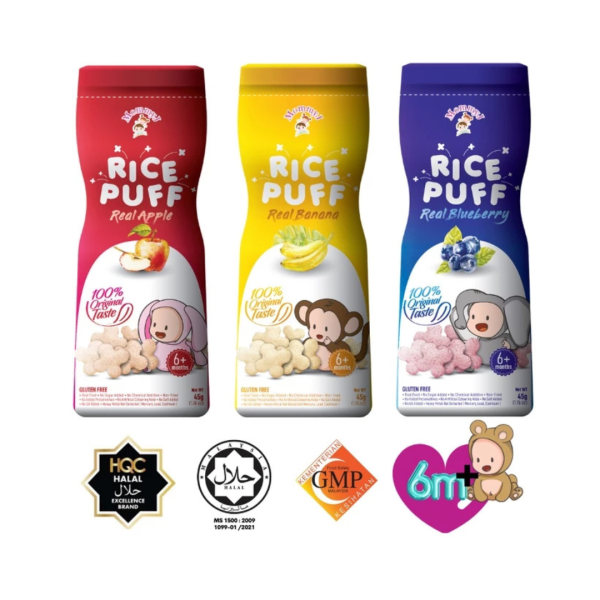 MommyJ Baby Pure Rice Puffs (6m+) (45g) Online Sale